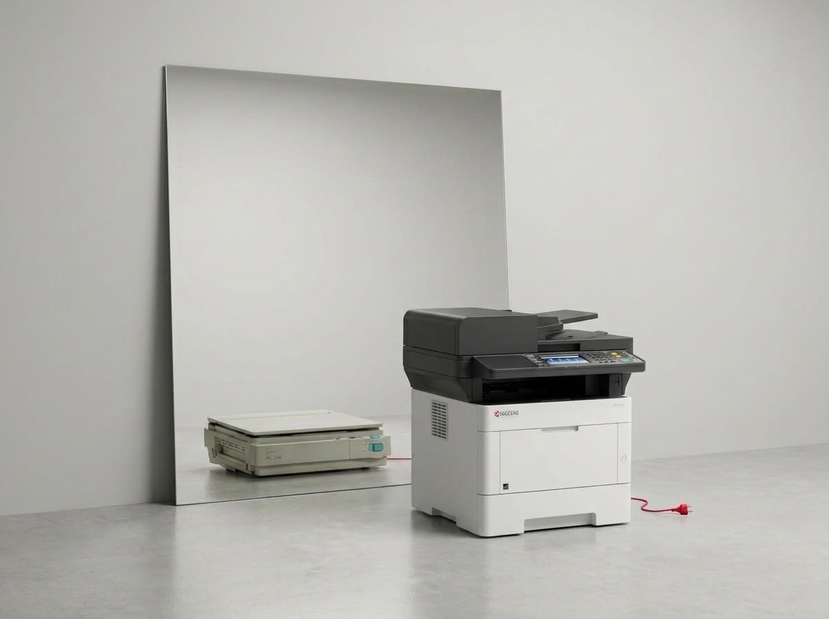 Современный МФУ Kyocera и его отражение в зеркале: копир Canon начала 90-х